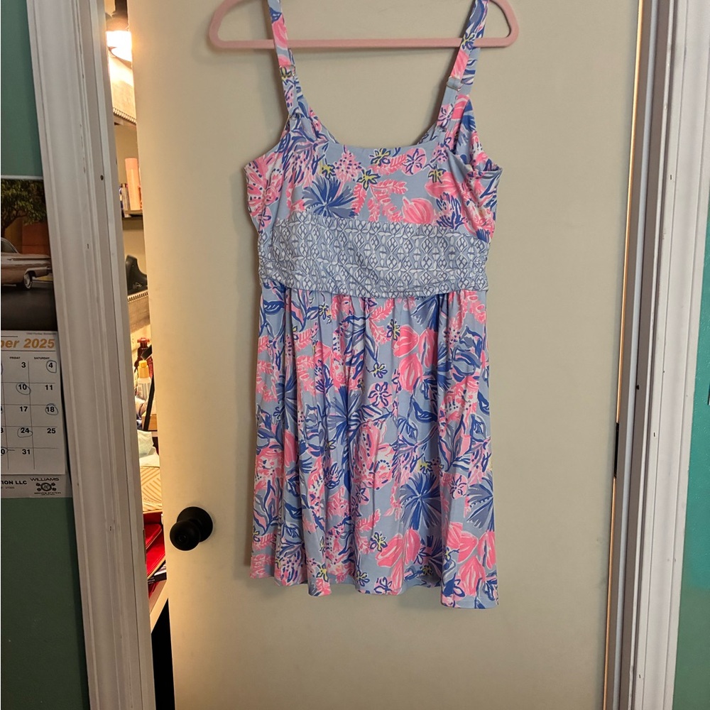 NWT Lilly Pultizer Nemy Skirted Romper •Elephant Splash Engineered• Size 12 - Picture 7 of 10